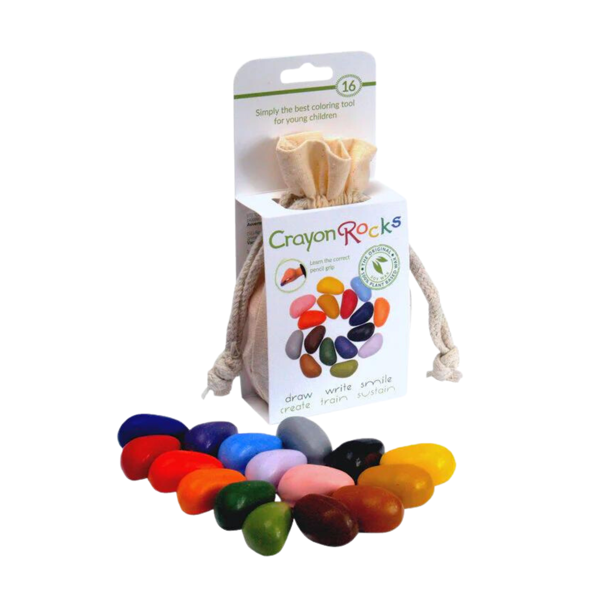 Crayon Rocks - 16 crayons ergonomiques écologiques non toxiques – Manine  Montessori