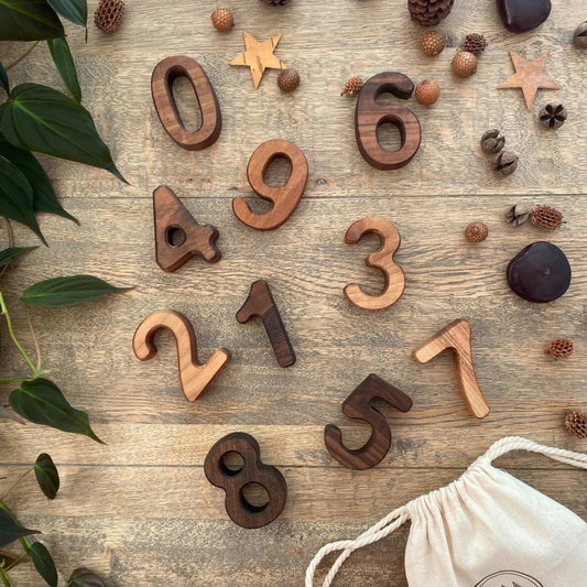 Wooden Numbers Set