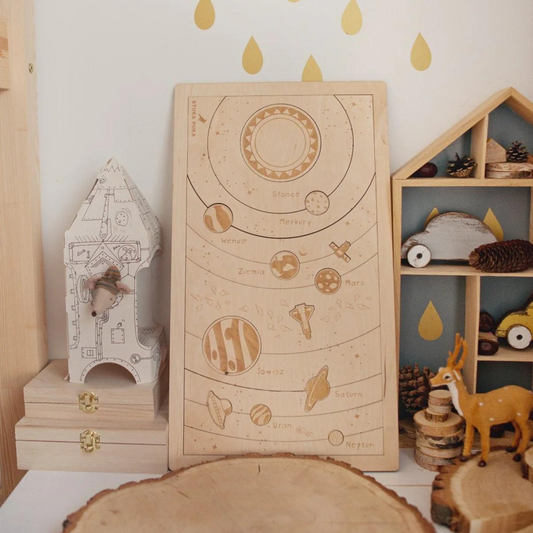 "Everything under the sun" wooden Montessori puzzle