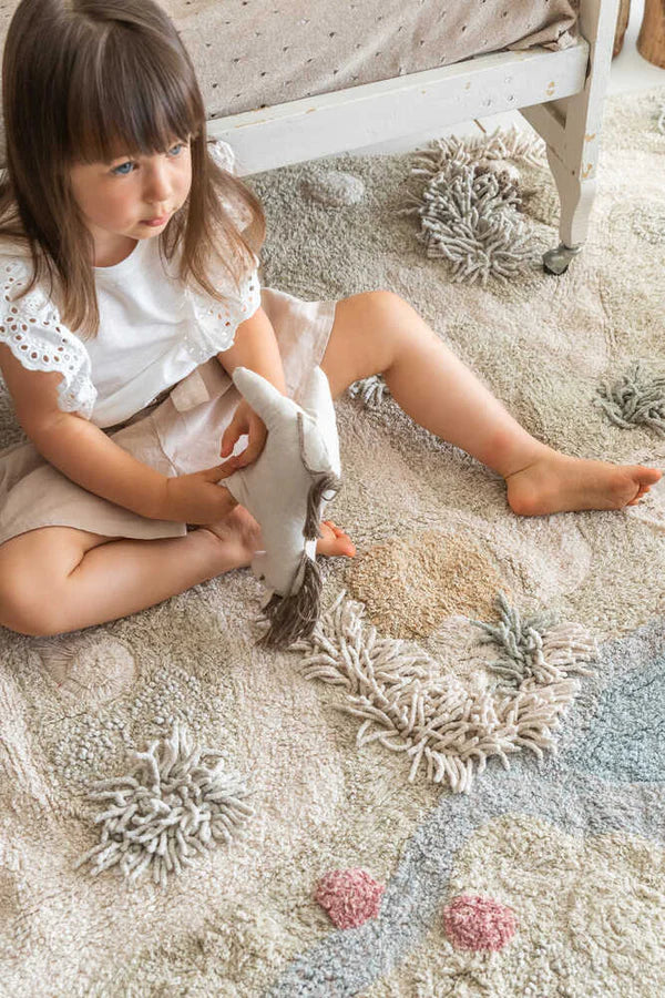 Washable Nature Path Textured Play Rug