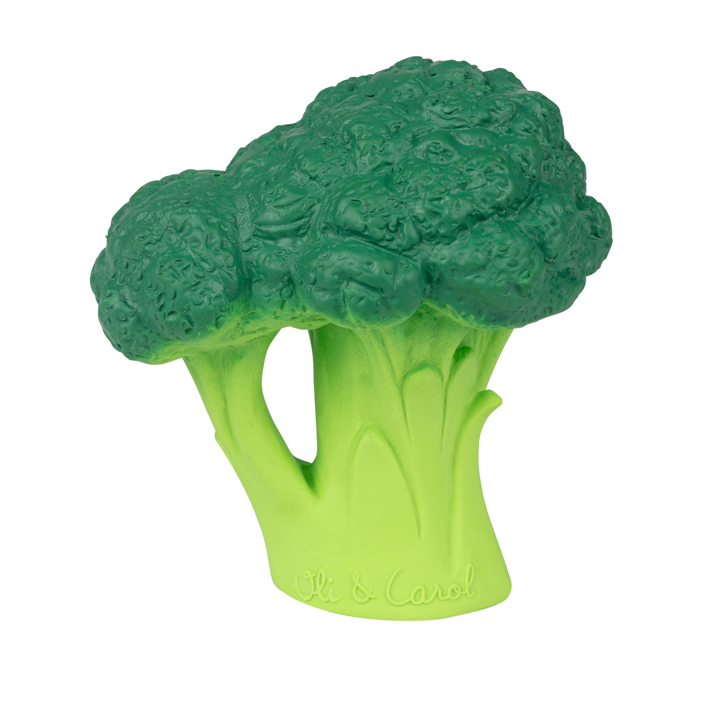 Brucy the Broccoli 100% natural rubber teether and bath toy