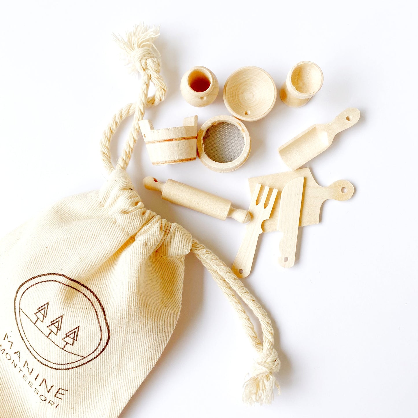 Ustensiles de cuisine miniatures Montessori