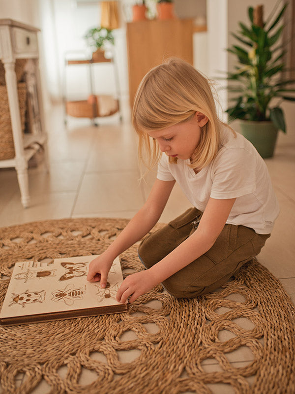 Puzzle Montessori multicouche "La vie d'un insecte"