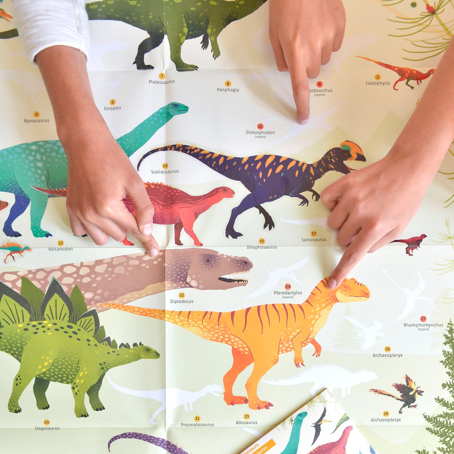Autocollant Poster Dinosaures